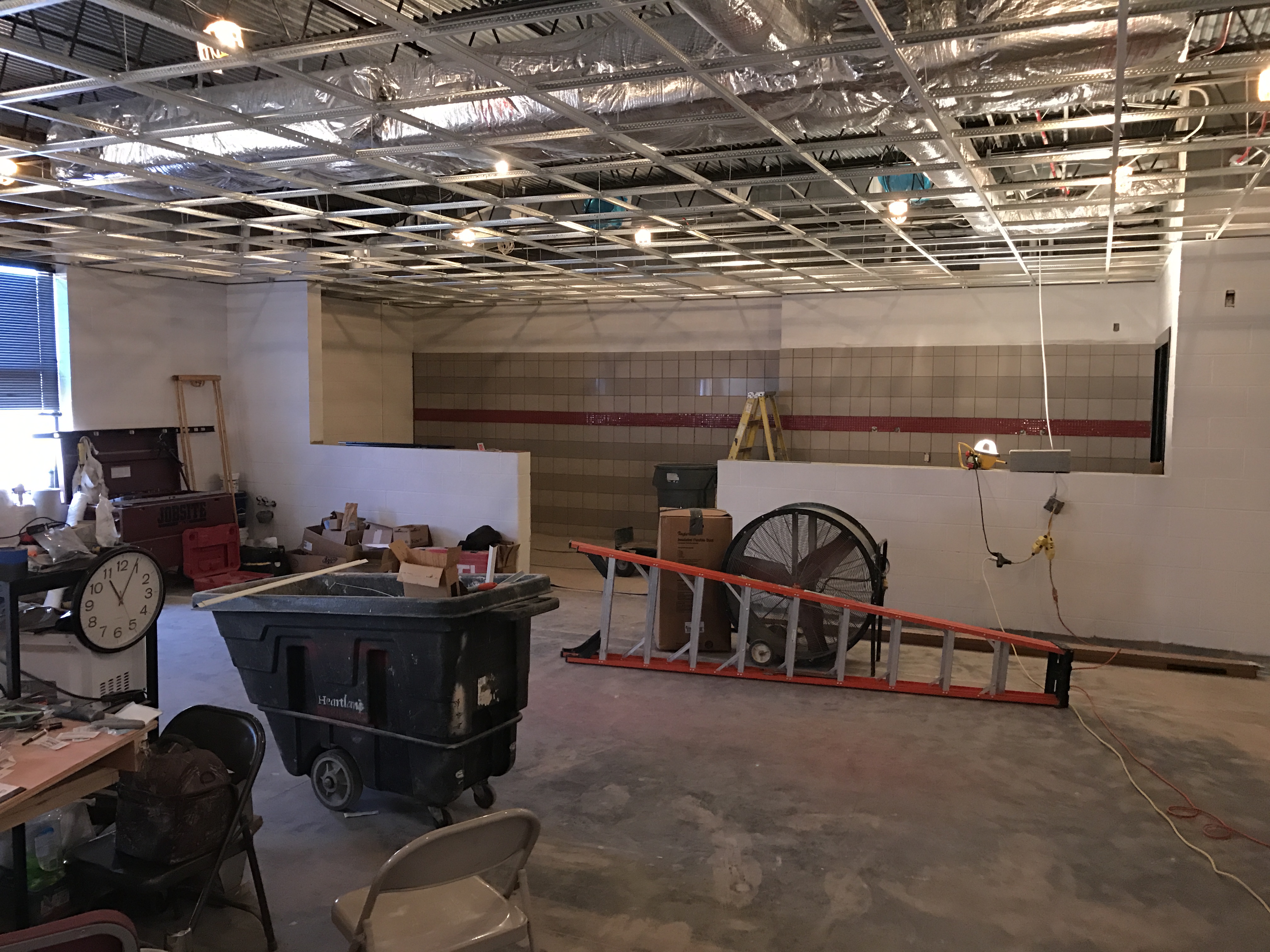 new RHHS athletic training room 