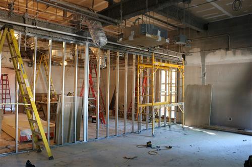 Side angle of office space 