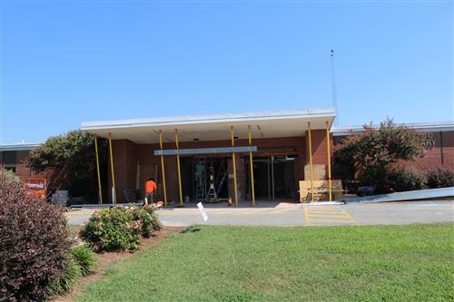 Exterior view of the entrance 