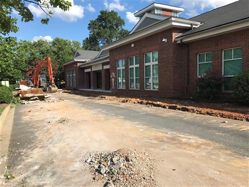 driveway repair at CCDC 